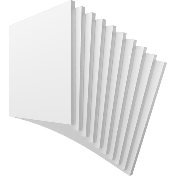 23 3/4W X 23 3/4H X 1T PVC Hobby Boards, Unfinished, 10PK
